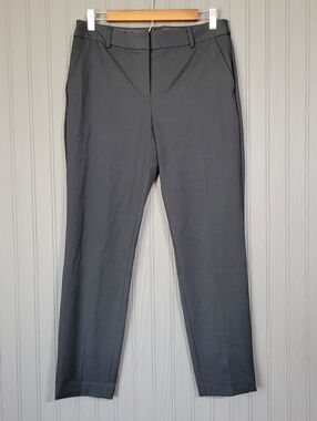 Express Columnist Ankle Pants Mid-Rise Chino Dress Black Women's 8 Regular